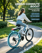 Portable Quick Release Electric Bike Power Booster | Lightweight Bicycle Assist Wheel