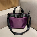 Women Lightweight Grid Nylon Dumpling Crossbody Bag, Medium Simple Handbag