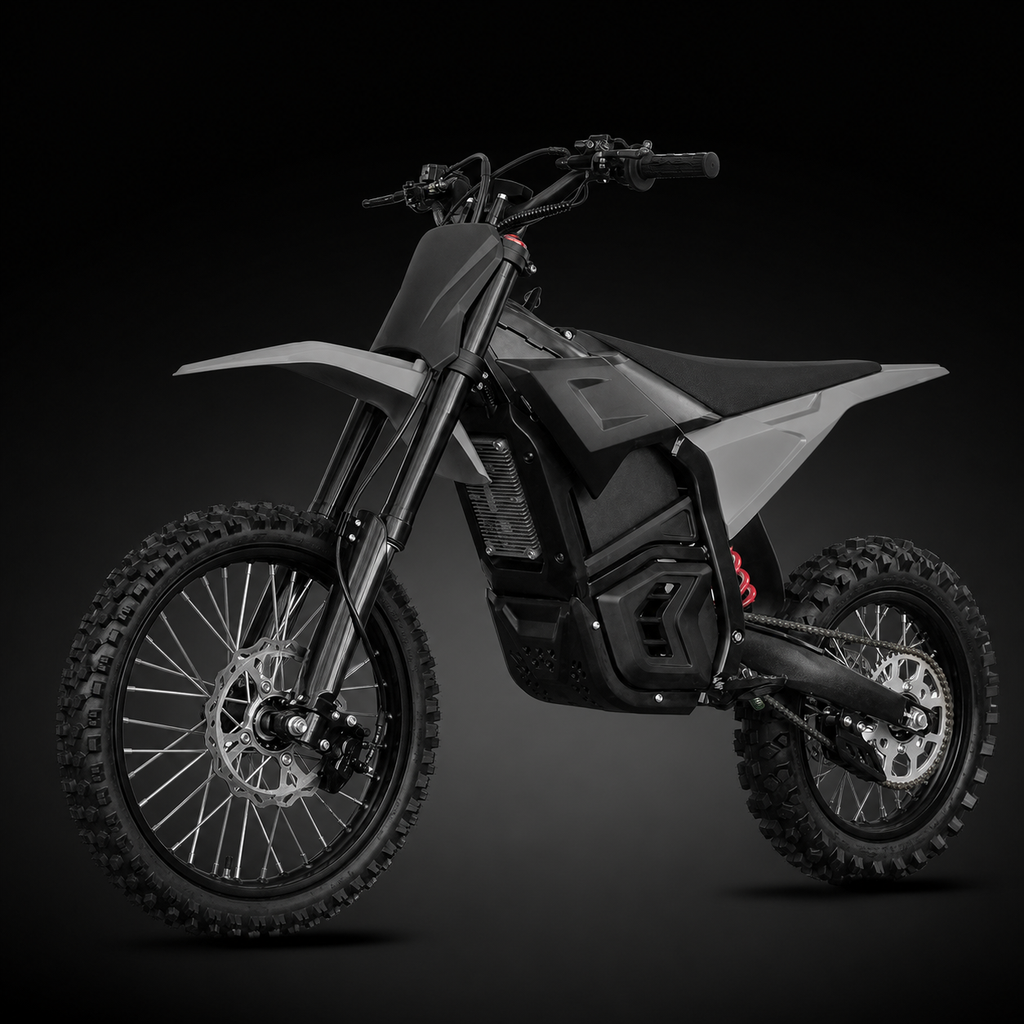 Electric Dirt Bike Adult Off-Road Electric Motocross Motorcycle with Heavy-Duty Knobby Tires